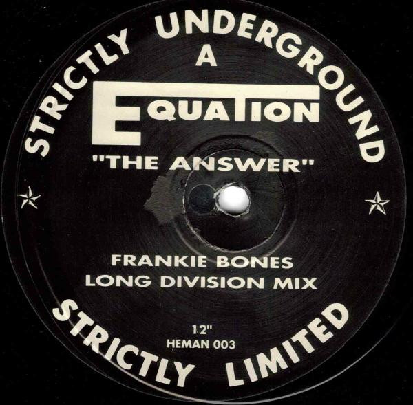 Equation - The Answer | Strictly Underground Records (HEMAN 003) - main