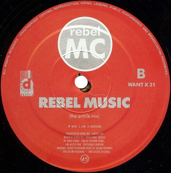 Rebel MC - Rebel Music | Desire Records (WANT X 31) - 4 Rebel MC - Rebel Music | Desire Records (WANT X 31) - 4