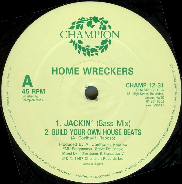 Home Wreckers - Jackin' | Champion (CHAMP 12-31) - main