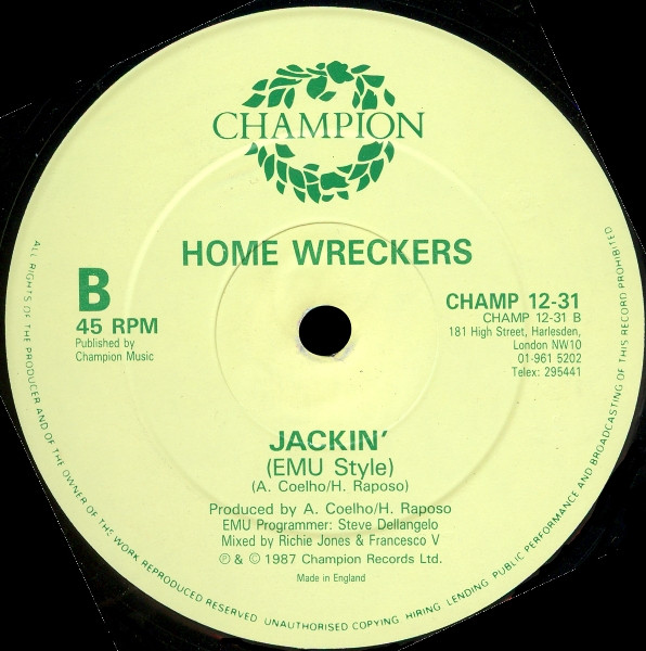 Home Wreckers - Jackin' | Champion (CHAMP 12-31) - 2