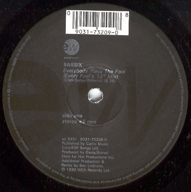 Bassix - Everybody Plays The Fool | EastWest (yz 545t)