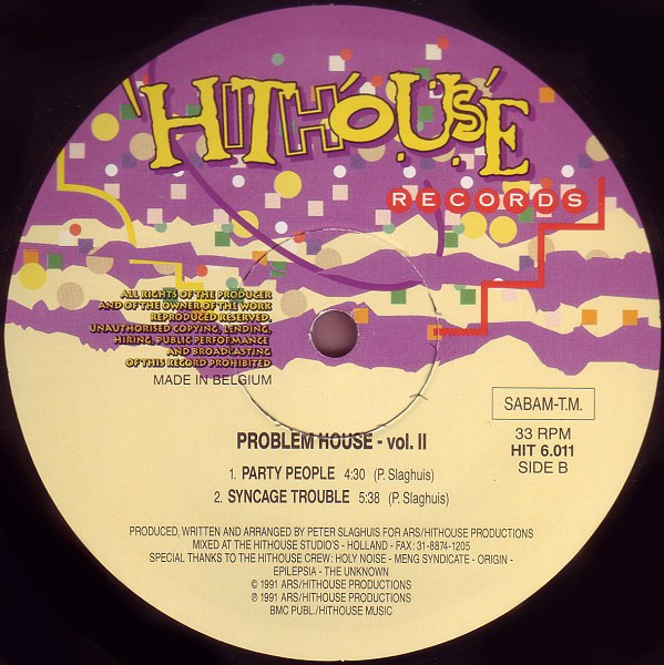 Problem House - Vol. II | Hithouse Records (HIT 6.011) - 2