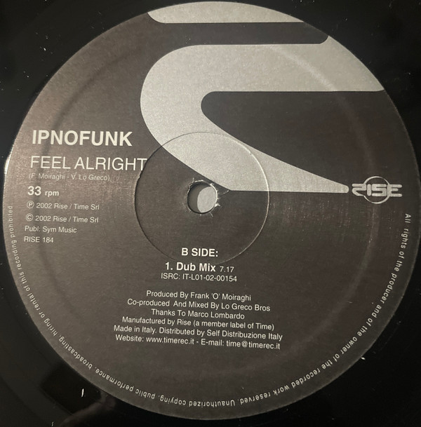 Ipnofunk - Feel Alright | Rise (RISE 184) - 4
