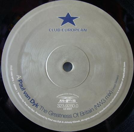 Paul van Dyk & Cal-Q-Lator - Club European | MFS (MFS 323.9280.0) - 3 Paul van Dyk & Cal-Q-Lator - Club European | MFS (MFS 323.9280.0) - 3