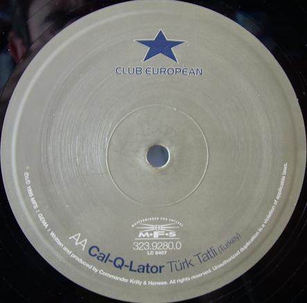 Paul van Dyk & Cal-Q-Lator - Club European | MFS (MFS 323.9280.0) - 4 Paul van Dyk & Cal-Q-Lator - Club European | MFS (MFS 323.9280.0) - 4