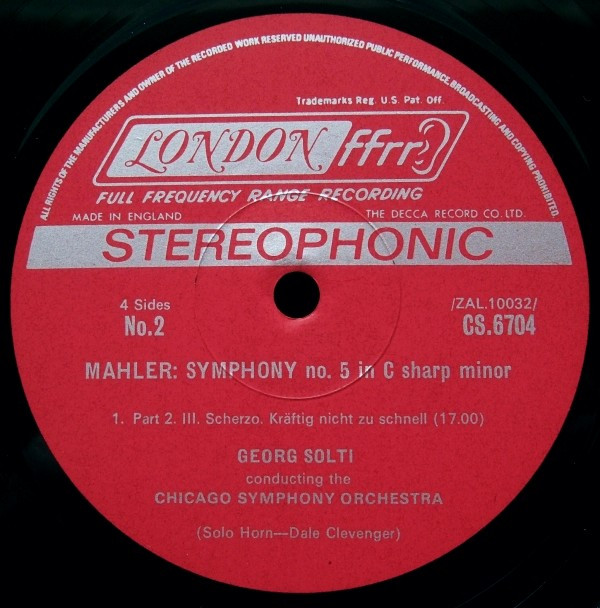 Symphony No. 5 / 4 Songs From "Des Knaben Wunderhorn"