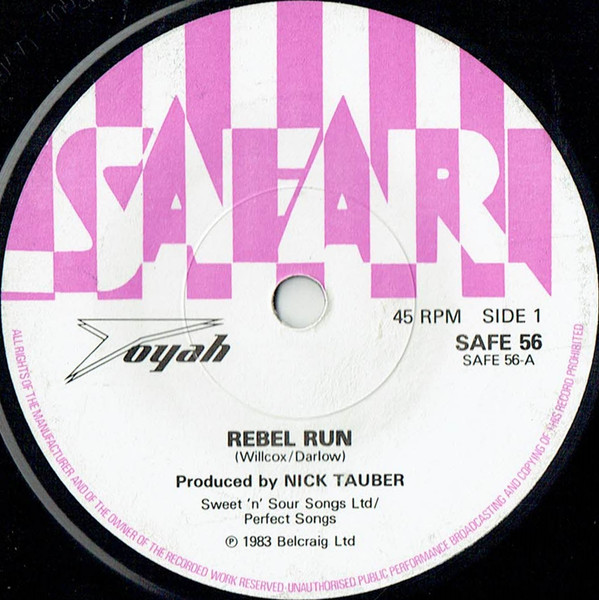 Toyah - Rebel Run | Safari Records (SAFE 56) - 3