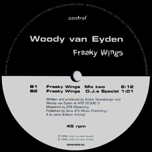 Woody van Eyden - Freaky Wings | Control (0042180 CON) - 2 Woody van Eyden - Freaky Wings | Control (0042180 CON) - 2