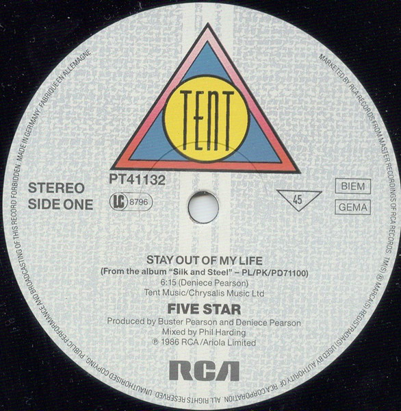 Five Star - Stay Out Of My Life | Tent (PT 41132) - 3