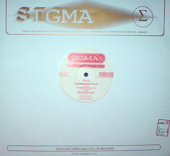 KX3 - Locomotive Vocal | Sigma Records (Sigma 022) - main KX3 - Locomotive Vocal | Sigma Records (Sigma 022) - main