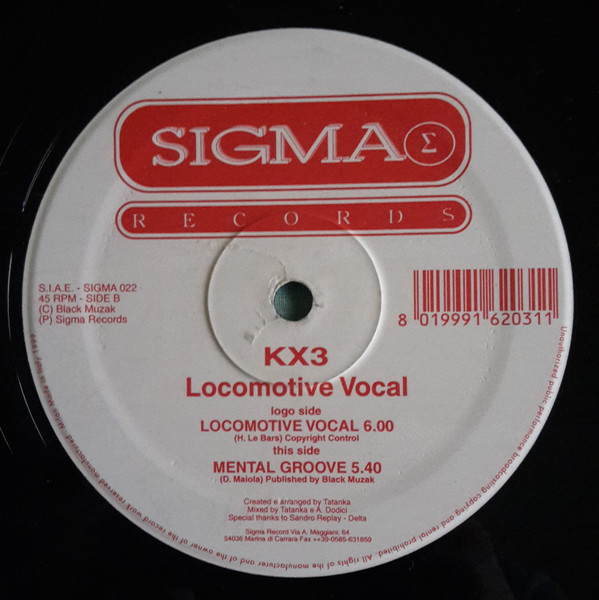 KX3 - Locomotive Vocal | Sigma Records (Sigma 022) - 2 KX3 - Locomotive Vocal | Sigma Records (Sigma 022) - 2