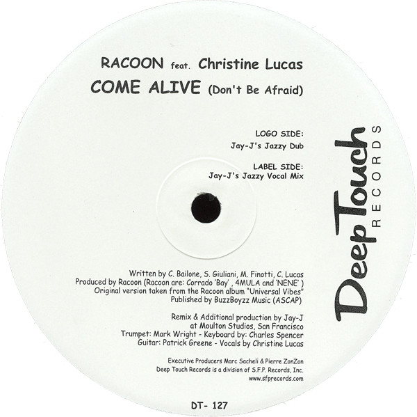 Racoon Feat. Christine Lucas - Come Alive (Don't Be Afraid) | Deep Touch Records (DT 127)