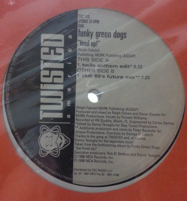 Funky Green Dogs - Fired Up! | ZAC Records (ZAC 113) - 3