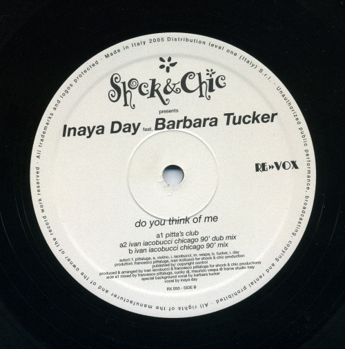 Shock  &  Chic  &  Inaya Day  &  Barbara Tucker - Do You Think Of Me? | Re»»Vox (RX 050) - 3