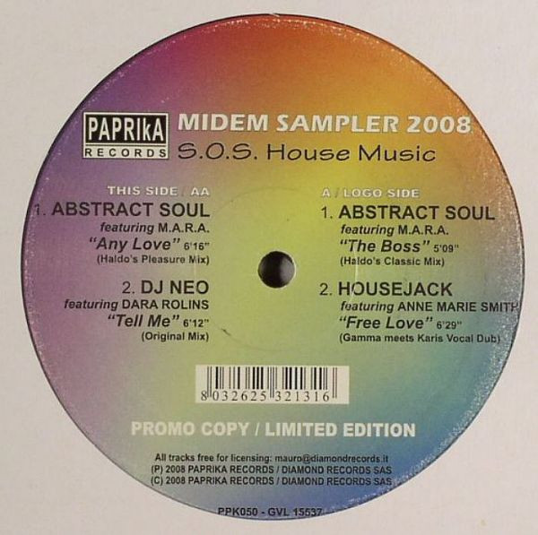 Various - Midem Sampler 2008 - S.O.S. House Music | Paprika (PPK050)
