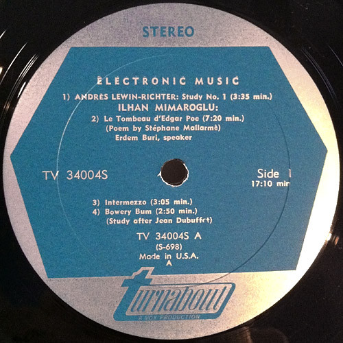 Various - Electronic Music | Turnabout (TV 34004S) - 2