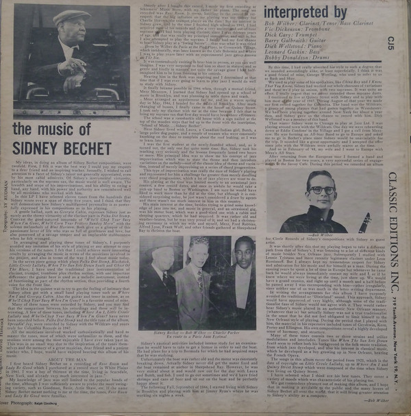 Spreadin' Joy (The Music Of Sidney Bechet)