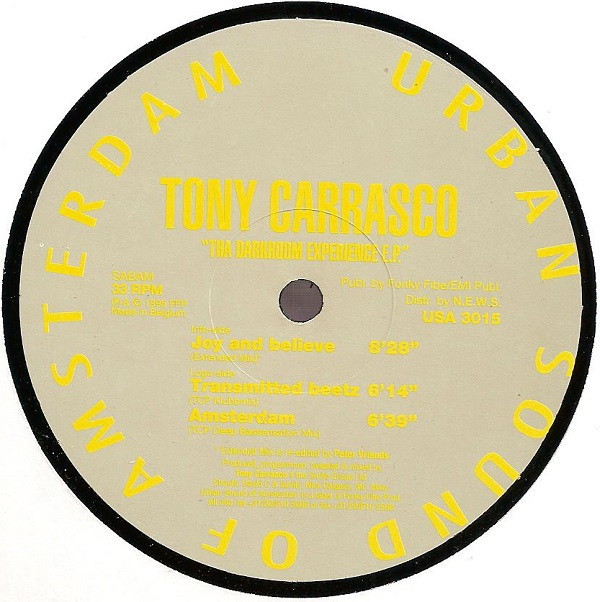 Tony Carrasco - Tha Darkroom Experience E.P. | Urban Sound Of Amsterdam (USA 3015) - main Tony Carrasco - Tha Darkroom Experience E.P. | Urban Sound Of Amsterdam (USA 3015) - main