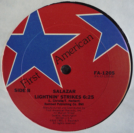 Salazar - Never Gonna Let You Go | First American (FA-1205) - 2