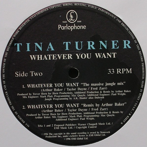 Tina Turner - Whatever You Want | Parlophone (7243 8 82827 6 5) - 4 Tina Turner - Whatever You Want | Parlophone (7243 8 82827 6 5) - 4