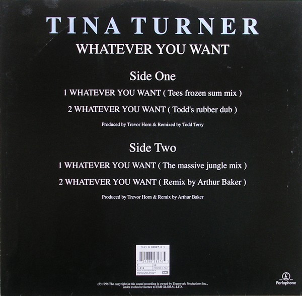 Tina Turner - Whatever You Want | Parlophone (7243 8 82827 6 5) - 2 Tina Turner - Whatever You Want | Parlophone (7243 8 82827 6 5) - 2
