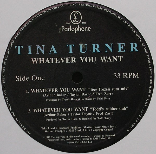 Tina Turner - Whatever You Want | Parlophone (7243 8 82827 6 5) - 3 Tina Turner - Whatever You Want | Parlophone (7243 8 82827 6 5) - 3