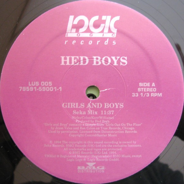 The Hed Boys - Girls And Boys | Logic Records (LUS 005) - 3 The Hed Boys - Girls And Boys | Logic Records (LUS 005) - 3