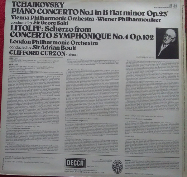 Piano Concerto No. 1 In B Flat Minor / Litolff: Scherzo