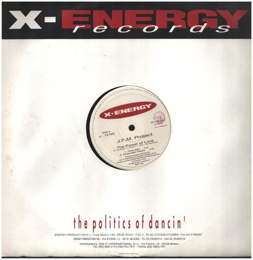 J.F.M. Project - The Power Of Love | X-Energy Records (X-12160) - main J.F.M. Project - The Power Of Love | X-Energy Records (X-12160) - main