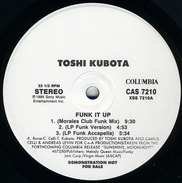 Toshi Kubota - Funk It Up | Columbia (CAS 7210)