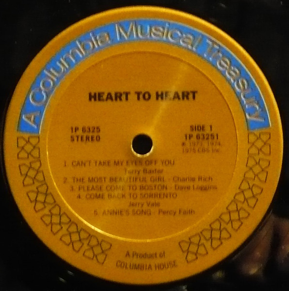 Various - Heart To Heart | Columbia House (1P 6325) - 3