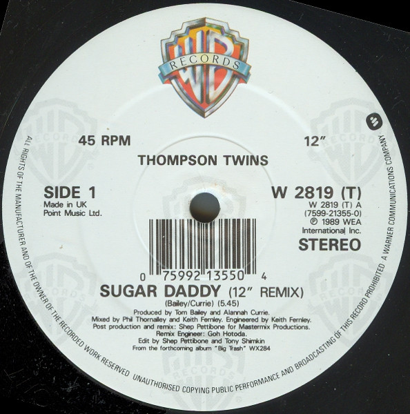 Thompson Twins - Sugar Daddy | Warner Bros. Records (W 2819 T) - 3 Thompson Twins - Sugar Daddy | Warner Bros. Records (W 2819 T) - 3