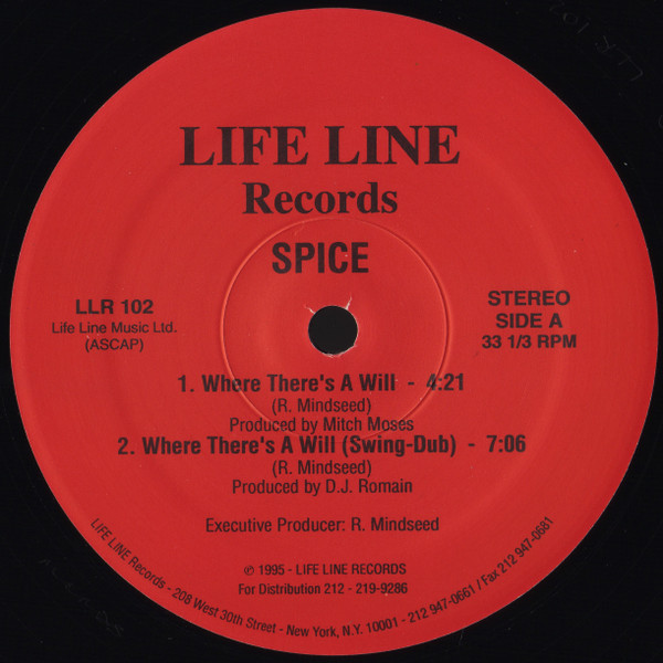 Spice - Where There's A Will | Life Line Records (LLR 102)