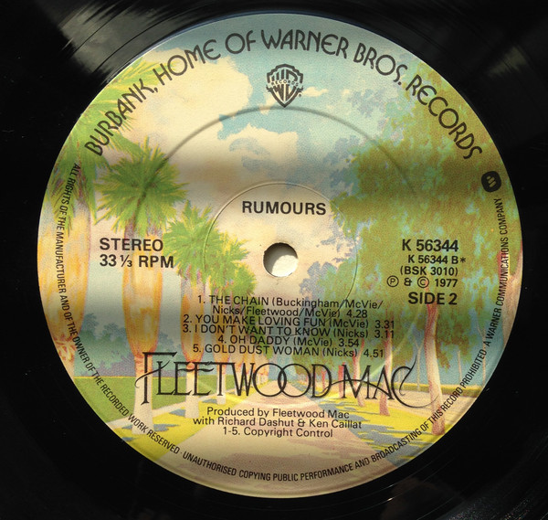 Fleetwood Mac - Rumours | Warner Bros. Records (K 56344) - 4 Fleetwood Mac - Rumours | Warner Bros. Records (K 56344) - 4