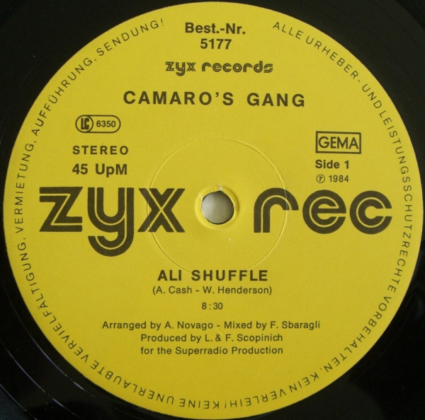 Camaro's Gang - Ali Shuffle | ZYX Records (5177) - 3