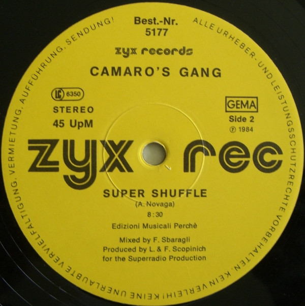 Camaro's Gang - Ali Shuffle | ZYX Records (5177) - 4