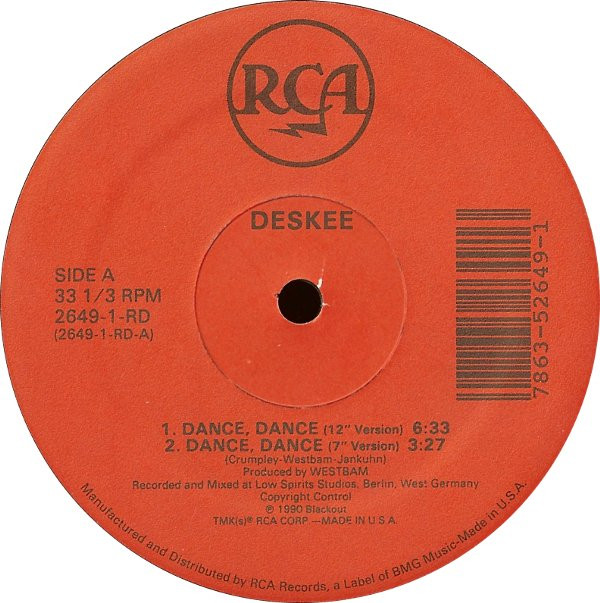 Deskee - Dance, Dance | RCA (2649-1-RD) - 3 Deskee - Dance, Dance | RCA (2649-1-RD) - 3
