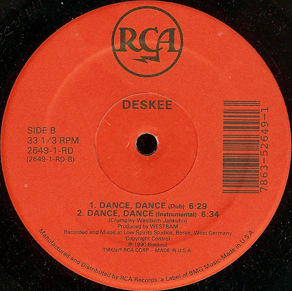 Deskee - Dance, Dance | RCA (2649-1-RD) - 4 Deskee - Dance, Dance | RCA (2649-1-RD) - 4