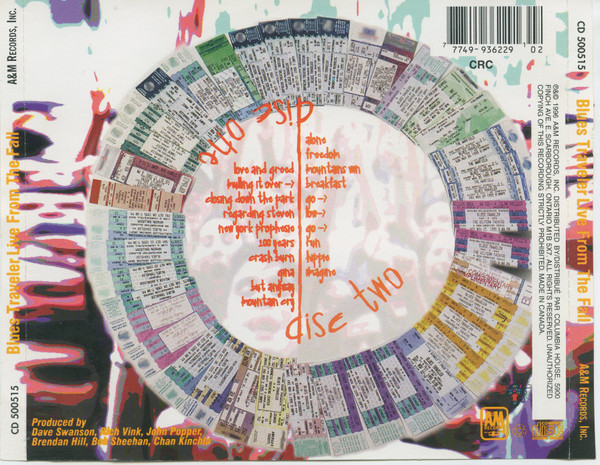 Blues Traveler - Live From The Fall | A&M Records (CD 500515) - 2 Blues Traveler - Live From The Fall | A&M Records (CD 500515) - 2