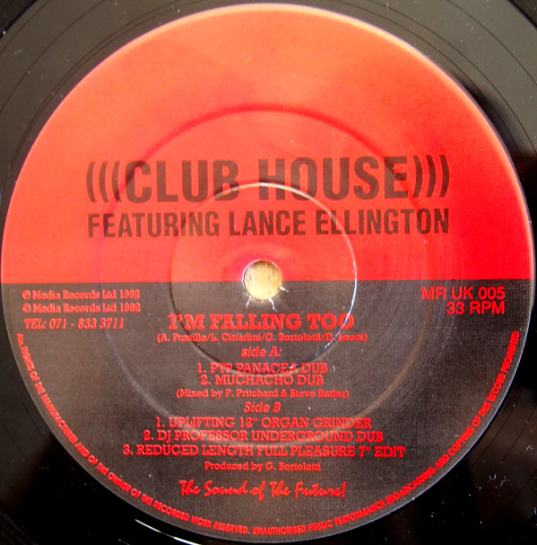 Club House Featuring Lance Ellington - I'm Falling Too | Media UK (MR UK 005)