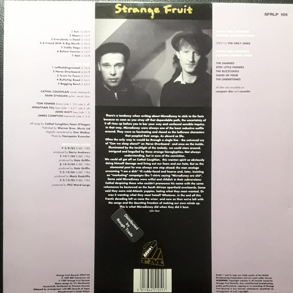 Microdisney - The Peel Sessions Album | Strange Fruit (SFRLP105) - 2