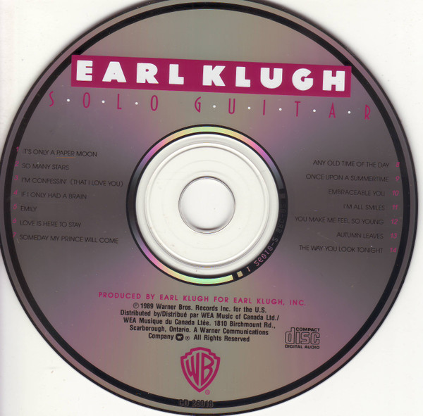 Earl Klugh - Solo Guitar | Warner Bros. Records (CD 26018) - 3 Earl Klugh - Solo Guitar | Warner Bros. Records (CD 26018) - 3