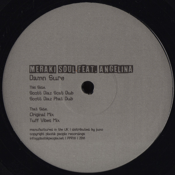 Meraki Soul  &  Angelina - Damn Sure | Plastik People Recordings (PPR18) - main