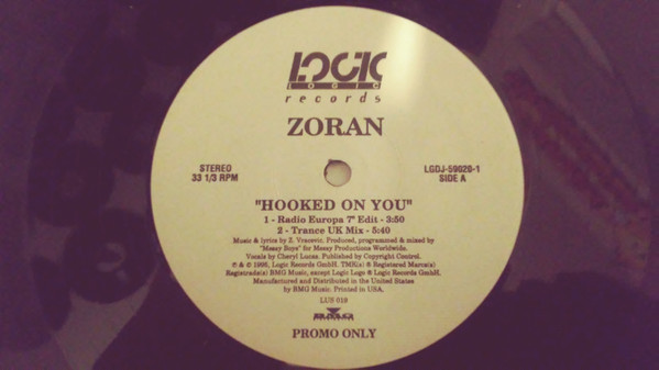 Zoran - Hooked On You | Logic Records (LGDJ-59020-1)