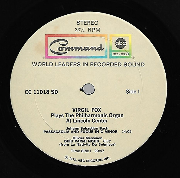 Virgil Fox Plays The Philharmonic Hall Organ At Lincoln Center For The Performing Arts
