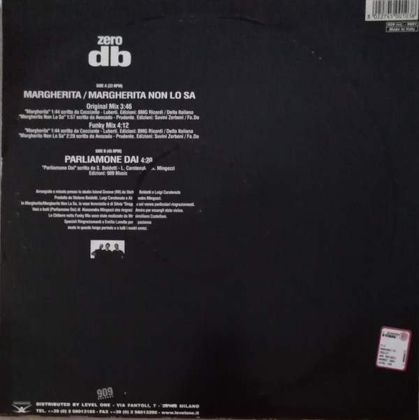 Zero db - Margherita / Margherita Non Lo Sa | 909 Records (9801) - 2 Zero db - Margherita / Margherita Non Lo Sa | 909 Records (9801) - 2