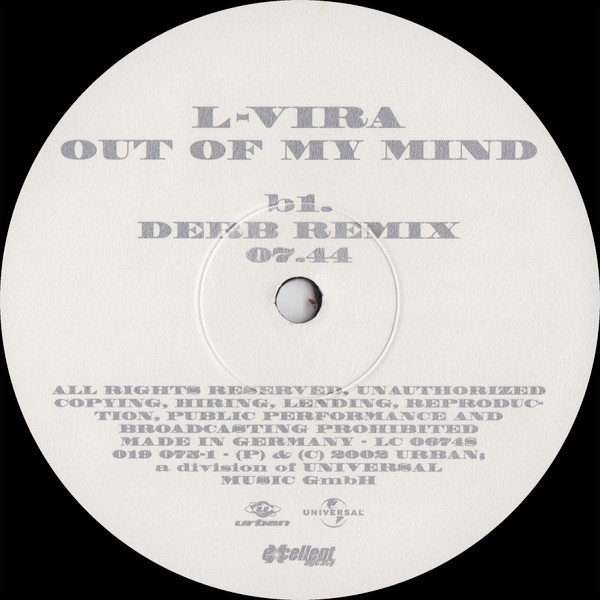 L-Vira - Out Of Your Mind (Part 01) | Urban (019 075-1) - 4