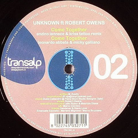 Unknown Artist Feat Robert Owens - Come Together | Transalp (TRA 002) - main