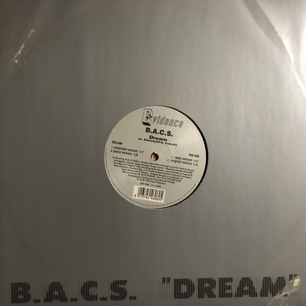B.A.C.S. - Dream | Evidence (EVI 006) - main B.A.C.S. - Dream | Evidence (EVI 006) - main