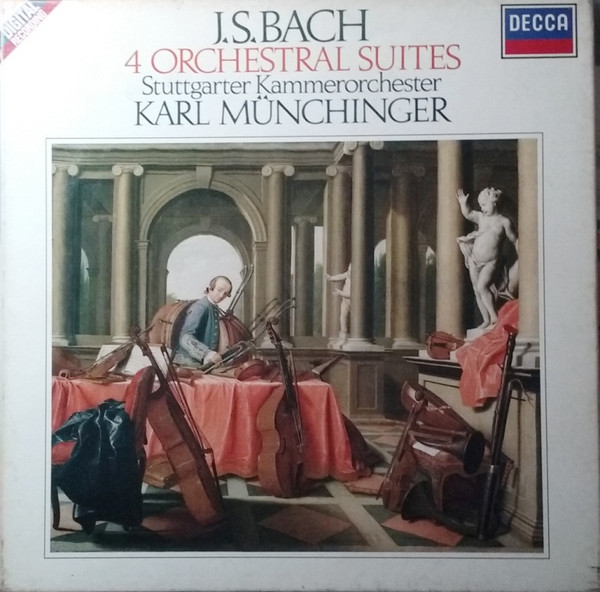 Johann Sebastian Bach , Stuttgarter Kammerorchester , Karl Münchinger - 4 Orchestral Suites | Decca (414 505-1)